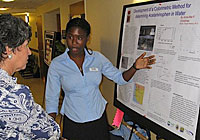 Christmas presenting at research symposium